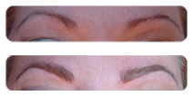 Permanent eyebrow makeup